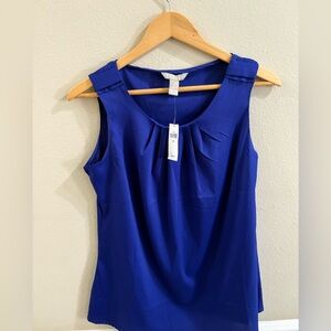 Elegant Blue Sleeveless Top